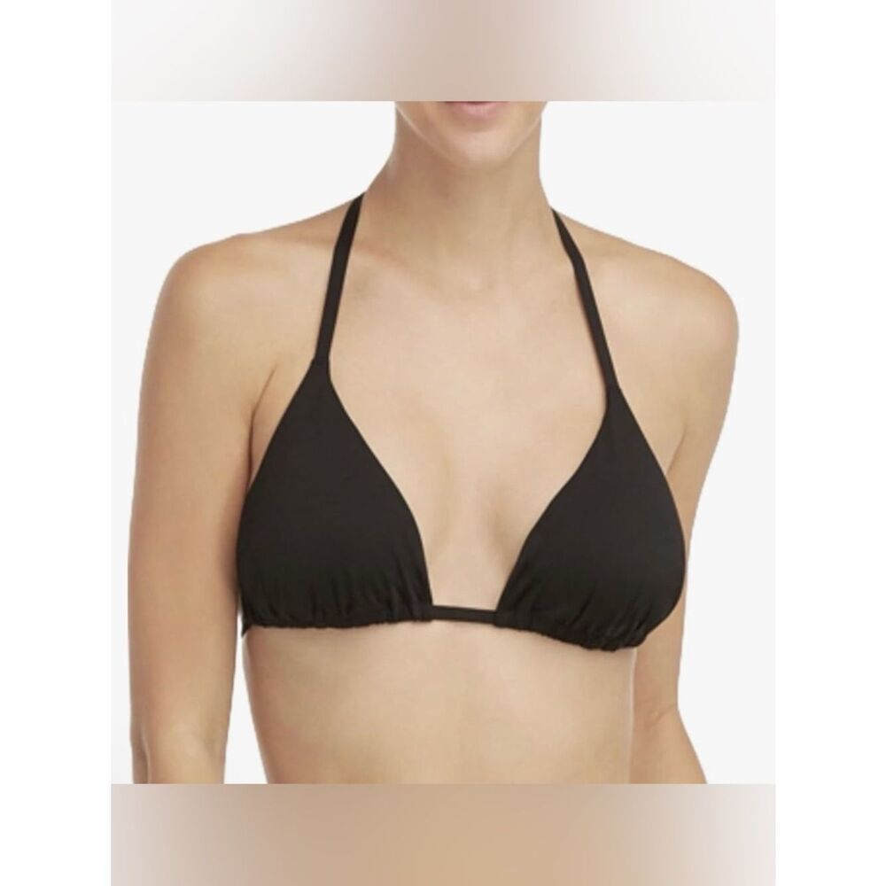 SPANX Womens Triangle Bikini Top, Very Black, Small, NWT